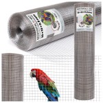 Siatka zgrzewana chromoniklowa, nierdzewna 13x13x0,8mm (25m2)