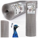 Siatka zgrzewana chromoniklowa Nierdzewna 25x25x2,0mm (25m2)