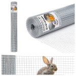 Siatka zgrzewana hodowlana ocynk 13x13x0,8mm H-0,5m (25mb) 