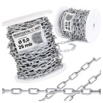 Łańcuch gospodarczy D1 fi 5 mm ocynkowany – szpula 25 mb