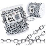 Łańcuch gospodarczy D1 fi 6 mm ocynkowany – szpula 20 mb