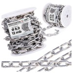 Łańcuch gospodarczy D1 fi 8 mm ocynkowany – szpula 12 mb