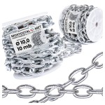 Łańcuch gospodarczy D1 fi 10 mm ocynkowany – szpula 10 mb